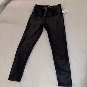 Victoria Sport Faux Leather High Rise 7/8 Tight Legging, Size Medium